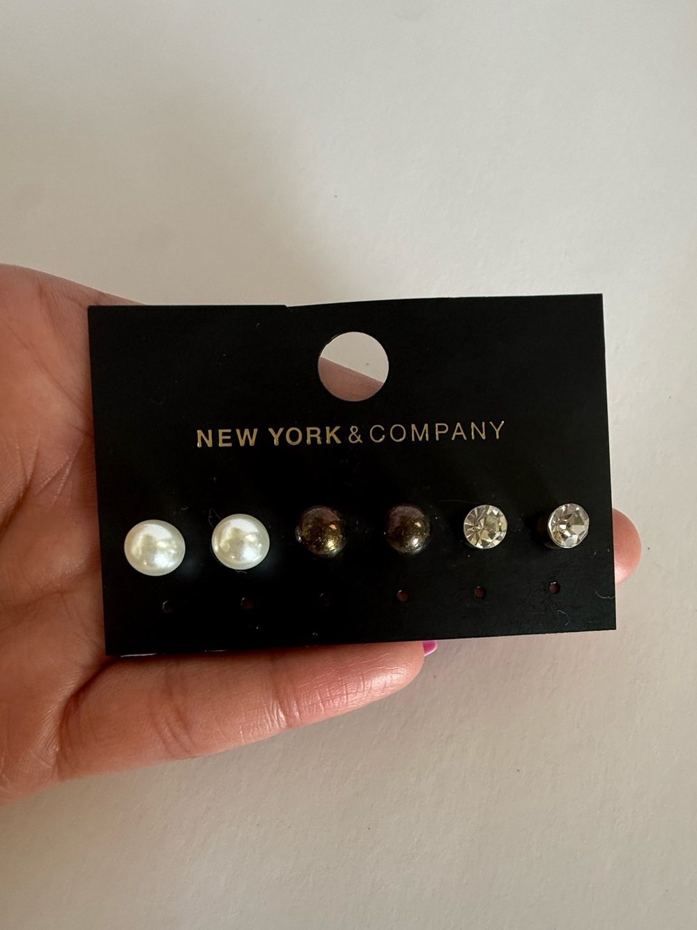 New York & Company 3-Pair Earring Set